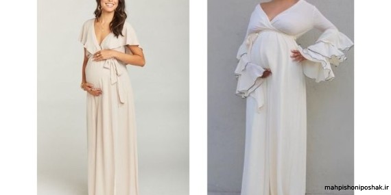 مدل لباس بارداری تابستانی بلند