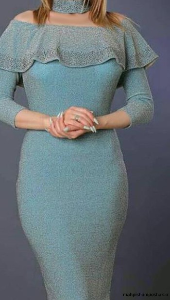 مدل لباس مجلسی ساده و شیک زنانه لمه
