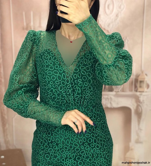 مدل لباس گیپور مجلسی کوتاه ایرانی