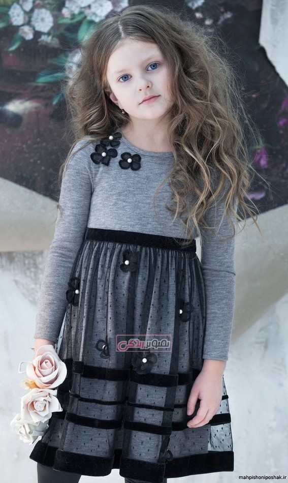 مدل لباس مجلسی زمستانه دختر بچه