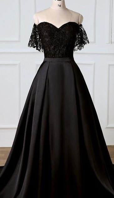 مدل لباس بلند مجلسی سیاه