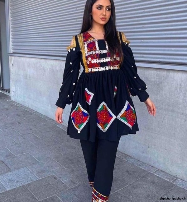 مدل لباس افغانی کوتاه