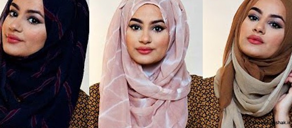 مدل بستن روسری دخترانه لبنانی