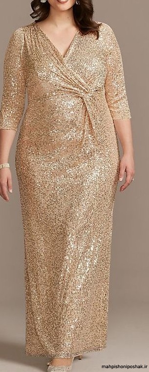 مدل لباس با لمه طلایی
