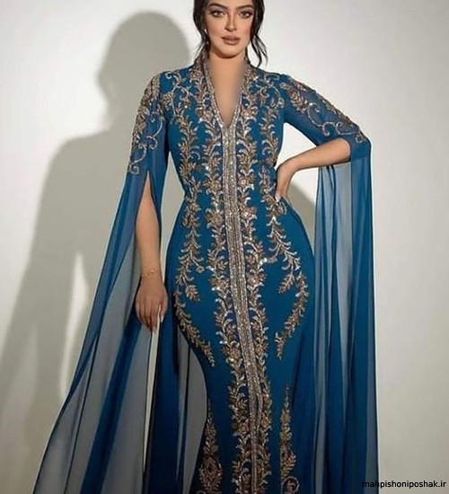 مدل لباس مجلسی پولکی عربی