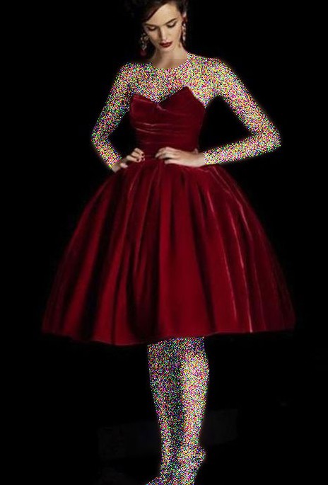 مدل لباس مجلسی کوتاه رنگ قرمز