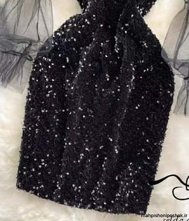 مدل لباس مجلسی شیک با پارچه لمه در اینستاگرام