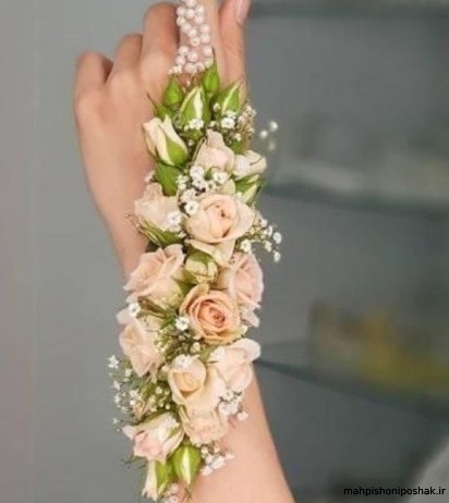 مدل دستبند گل برای عقد