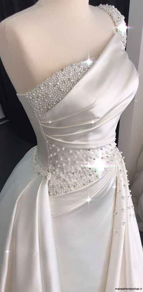 مدل لباس عروس اروپایی دکلته