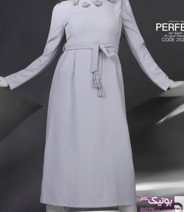 مدل لباس جلو بسته یقه دار