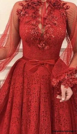 مدل لباس عروس بچگانه قرمز
