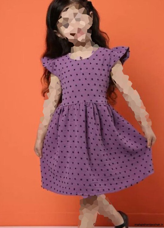 مدل لباس دخترانه پارچه ابروبادی اشکی