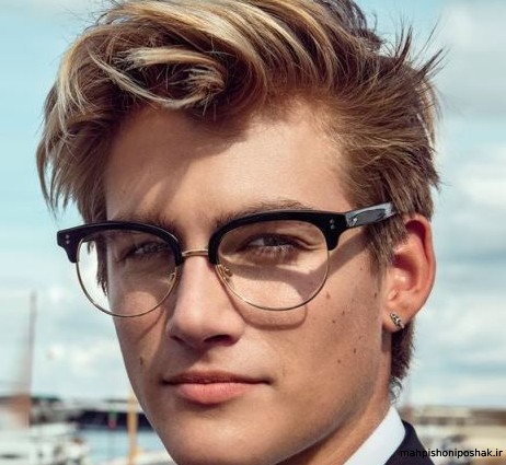 مدل عینک طبی مردانه گرد