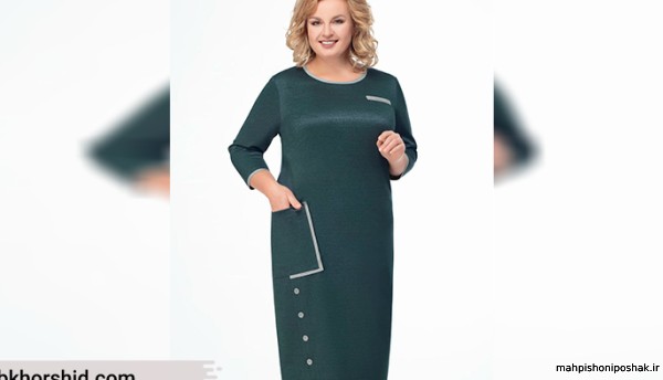 مدل لباس مجلسی پوشیده برای خانم های چاق