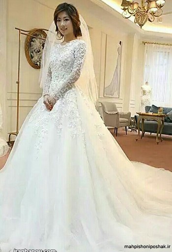 مدل لباس عروس جدید دانتل