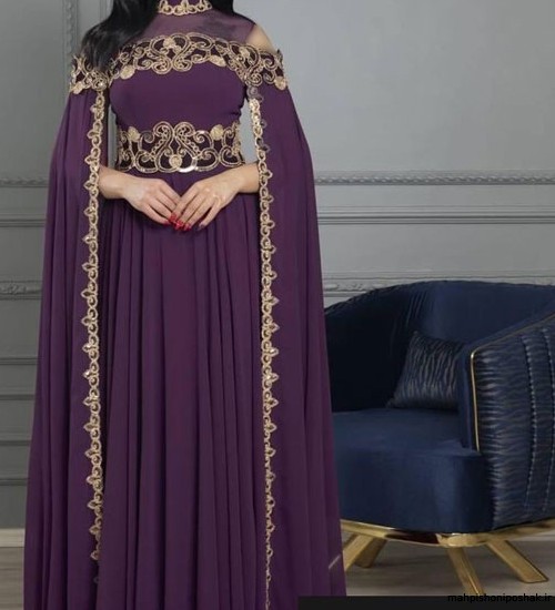 مدل لباس عربی بلند با حجاب