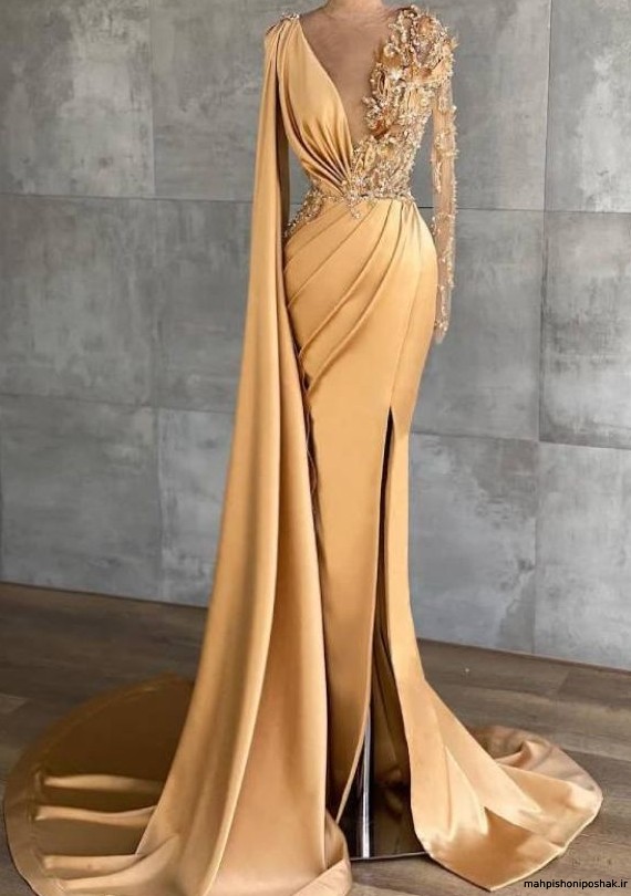 مدل لباس زنانه طلایی