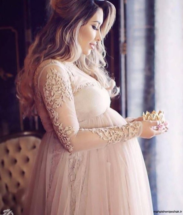 مدل لباس مجلسی بارداری برای عروسی