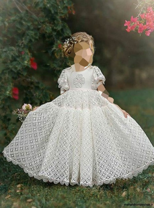 مدل گانه پرنسسی لباس عروس بچه گانه