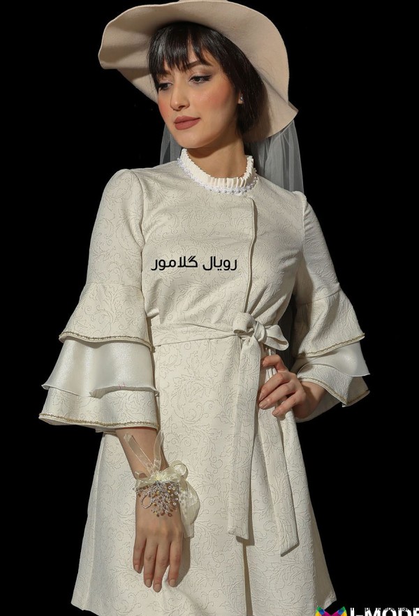 مدل لباس عروسکی با پارچه ژاکارد