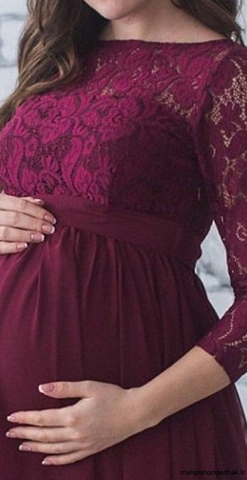 مدل لباس مجلسی بلند حاملگی