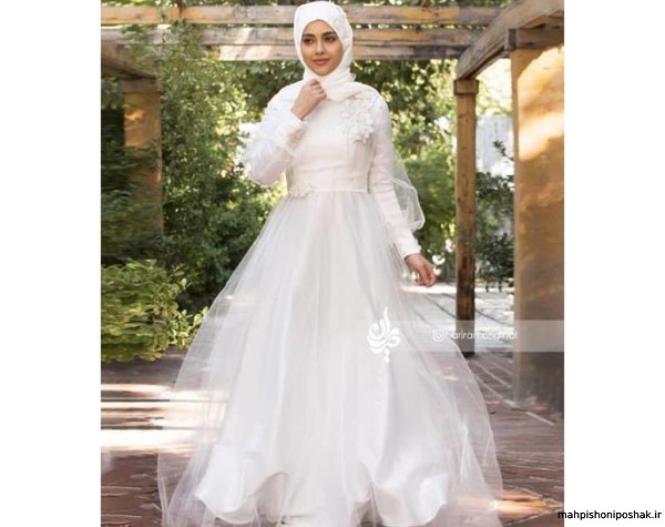 مدل لباس ساقدوش عروس باحجاب