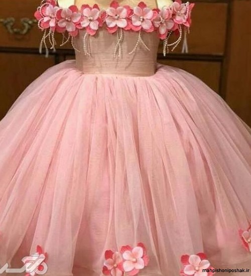 مدل لباس شکوفه دار دخترانه