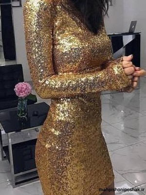 مدل لباس زنانه طلایی