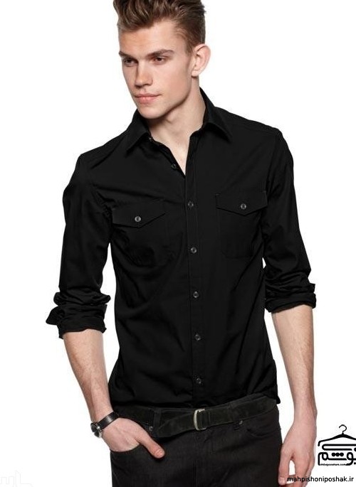 مدل پیراهن پسرانه سیاه