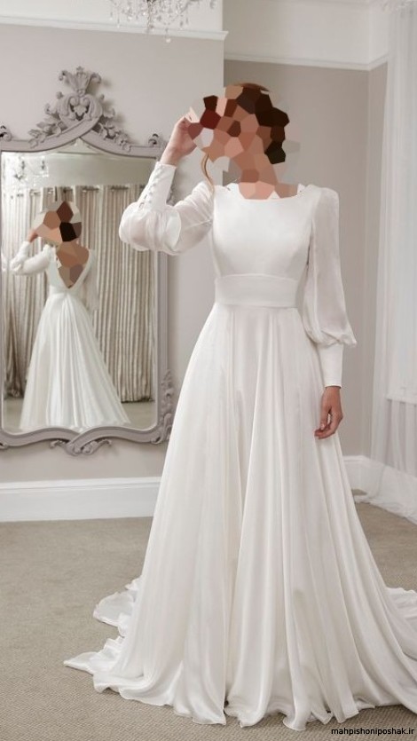 مدل لباس مجلسی زنانه رنگ سفید