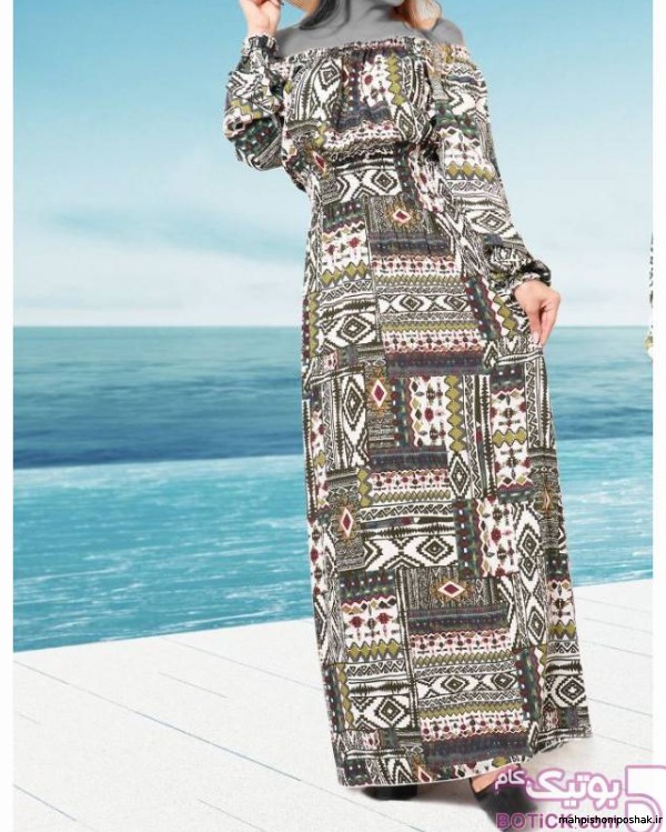 مدل لباس ساحلی استین بلند