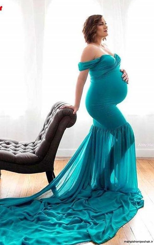 مدل لباس مجلسی بلند حاملگی