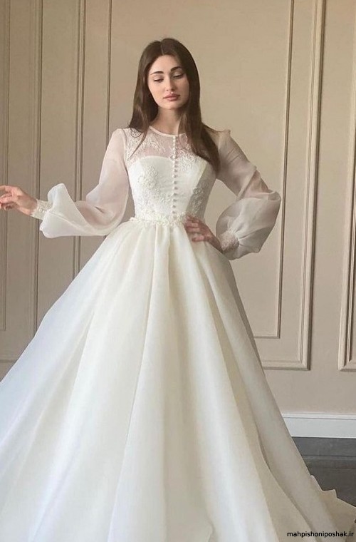 مدل لباس عروس طرح کلاسیک