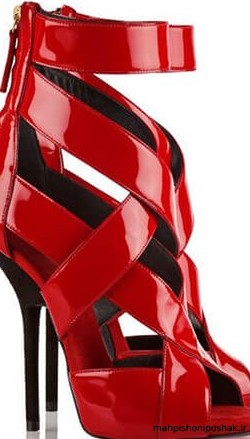 مدل کفش های پاشنه بلند مجلسی قرمز
