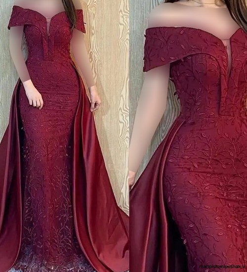 مدل لباس مجلسی بلند لاکچری اینستاگرام