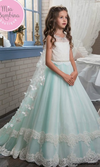 مدل لباس عروس دخترانه بلند