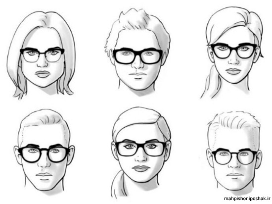 مدل عینک طبی زنانه برای صورت بیضی
