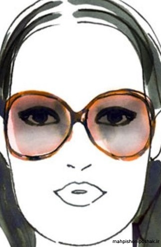 مدل عینک طبی زنانه برای صورت بیضی