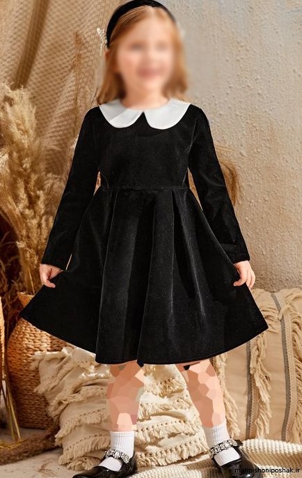 مدل لباس دختر بچه با پارچه کبریتی