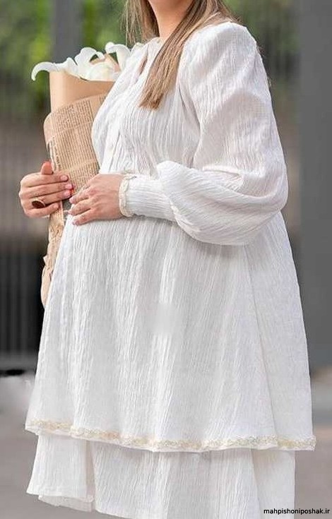 مدل لباس بارداری کلوش بلند