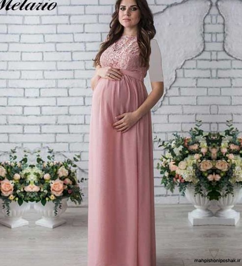 مدل لباس مجلسی گیپور حاملگی
