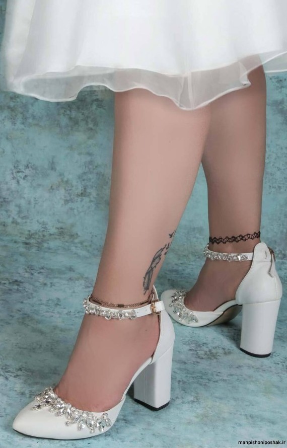 مدل کفش عروس سفید ساده