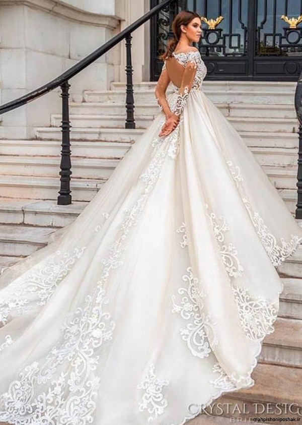 مدل لباس عروس دکلته