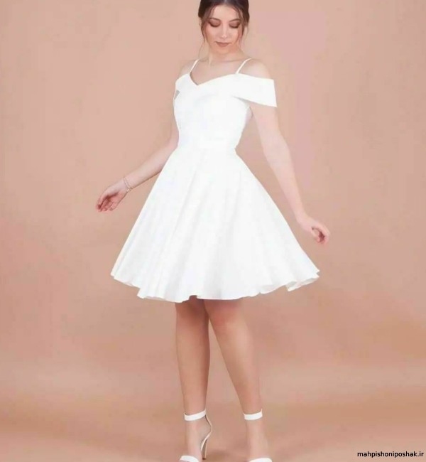 مدل لباس عروسکی دخترانه سفید