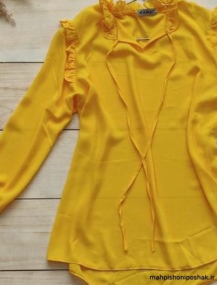 مدل لباس زنانه رنگ زرد