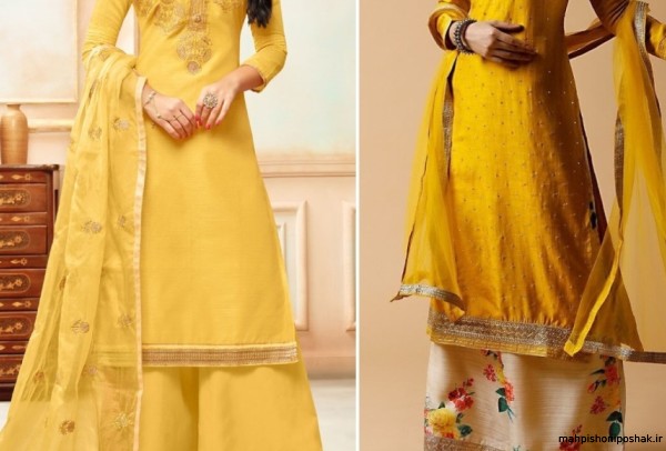 مدل لباس زنانه رنگ زرد