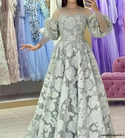 مدل لباس بلند دخترانه برای عروسی