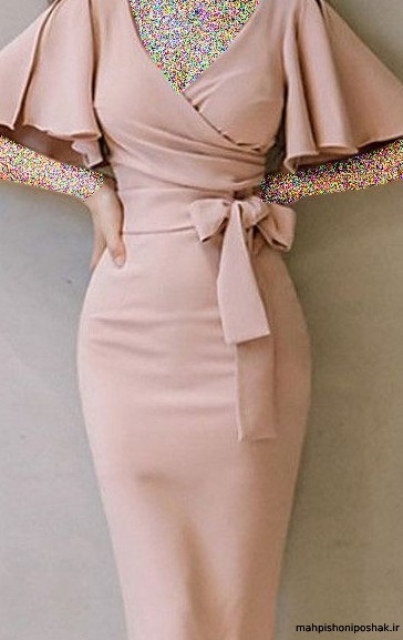 مدل لباس مجلسی بلند کرپ باربی