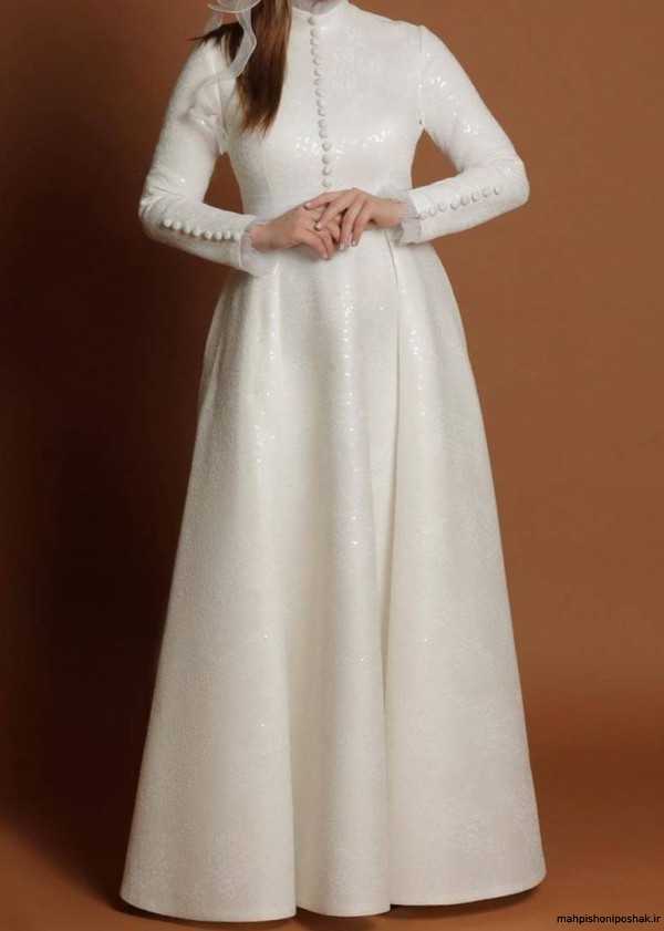 مدل لباس عروس پوشیده شیک