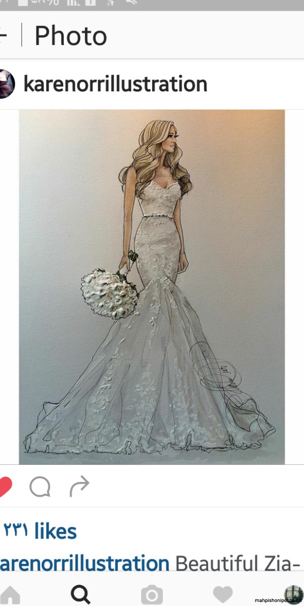 مدل لباس نقاشی عروس